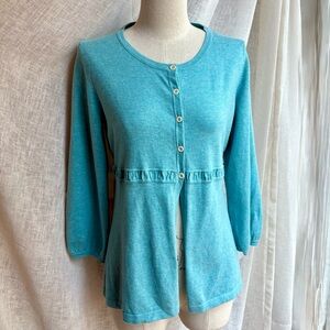 Boden turquoise cardigan